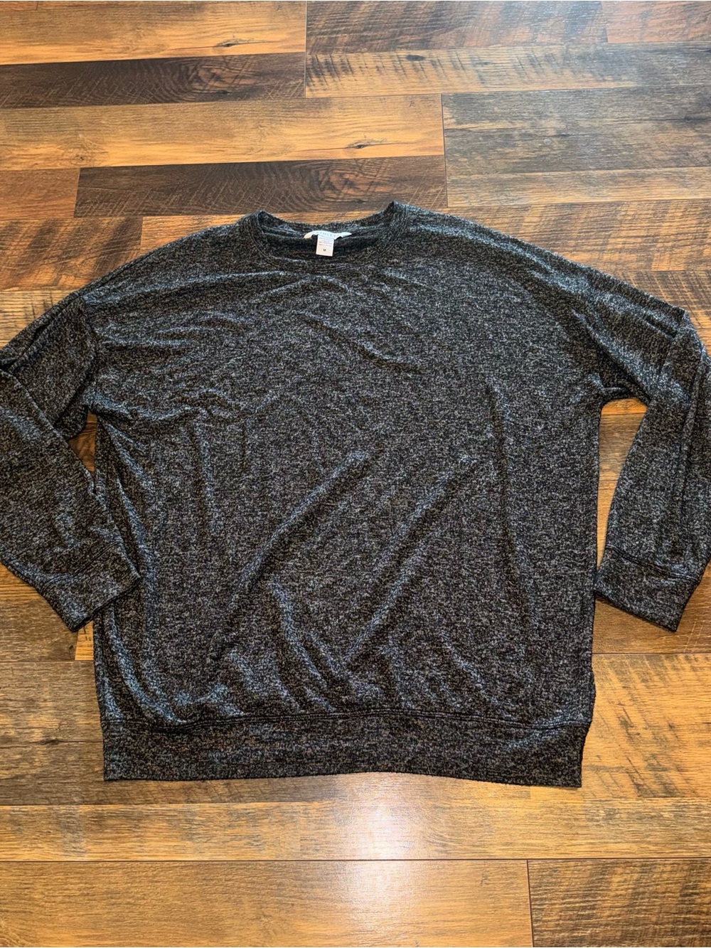Athleta Women's Heathered Dark Gray Crewneck Sweater